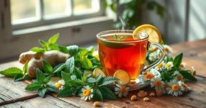 chá para flora intestinal