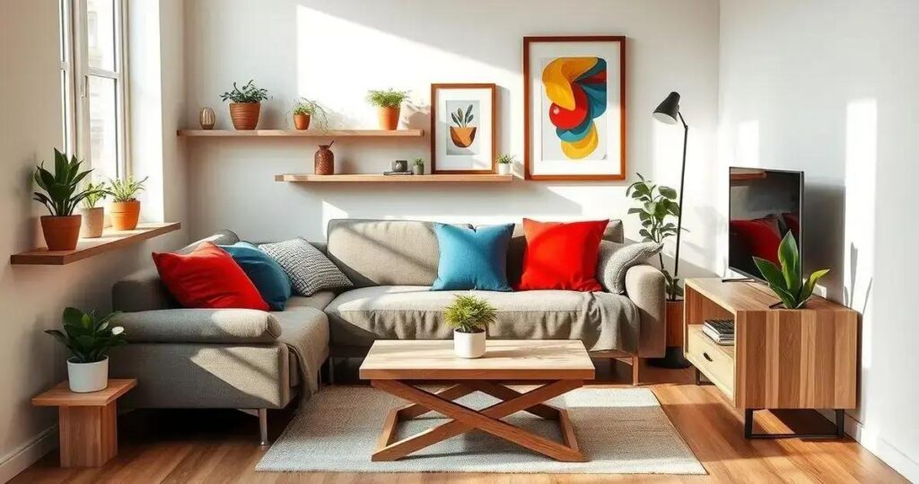 decoração de sala pequena